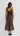 January Plaid Midi Dress - Chocolate
