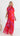 Olivia Organza Maxi Dress - Red/Fuchsia