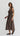 January Plaid Midi Dress - Chocolate