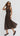 January Plaid Midi Dress - Chocolate