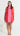 HOPE Scalloped Mini Dress - Pink/Red