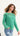 Charlie Floral Applique Knit - Emerald Green