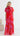 Olivia Organza Maxi Dress - Red/Fuchsia