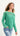 Charlie Floral Applique Knit - Emerald Green