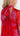 Olivia Organza Maxi Dress - Red/Fuchsia