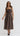 January Plaid Midi Dress - Chocolate