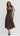 January Plaid Midi Dress - Chocolate