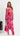 Naya Pleated Maxi Dress - Hibiscus Bloom