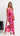 Naya Pleated Maxi Dress - Hibiscus Bloom