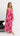 Naya Pleated Maxi Dress - Hibiscus Bloom