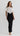 Chelsea Lace Overlay Midi Dress - Black/White