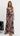 Julia Halter Maxi Dress - Chocolate/Blue Botanical