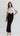 Chelsea Lace Overlay Midi Dress - Black/White