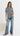 Pia Twist Front T-Shirt - Navy Stripe
