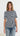 Pia Twist Front T-Shirt - Navy Stripe