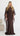 Priya Maxi Dress with Cape - Chocolate