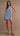 Anna Buttoned Denim Mini Dress - Medium Wash