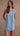 Anna Buttoned Denim Mini Dress - Medium Wash