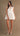 Adele Organza 3D Floral Mini Dress - Cream