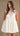 Adele Organza 3D Floral Mini Dress - Cream