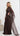 Priya Maxi Dress with Cape - Chocolate