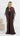 Priya Maxi Dress with Cape - Chocolate