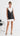 Eli Lace Overlay Mini Dress - White/Black