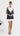 Eli Lace Overlay Mini Dress - White/Black