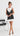Eli Lace Overlay Mini Dress - White/Black