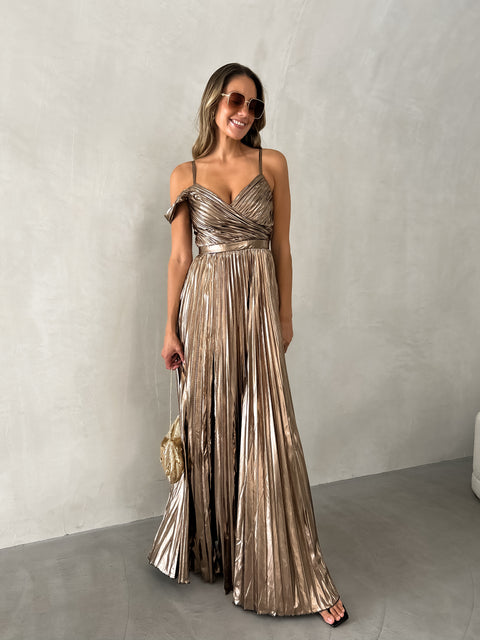 OAKLYN Pleat Maxi - Bronze