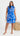 GEORGIE Mini Dress - Blue Floral