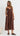 Maya Embroidered Midi Dress - Chocolate