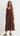 Maya Embroidered Midi Dress - Chocolate