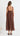 Maya Embroidered Midi Dress - Chocolate