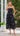 MAYA Pocketed Midi Dress - Black Polka - Out With Audrey
