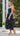 MAYA Pocketed Midi Dress - Black Polka - Out With Audrey
