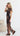 Inaya Mesh Maxi Dress - Chocolate Marble