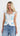 Neve Embroidered Peplum Top - White Floral