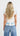 Neve Embroidered Peplum Top - White Floral
