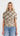 Ophelia Ruched Overlay Blouse - Chocolate/Yellow Plaid