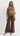 Naomi Wide Leg Linen Pants - Chocolate
