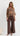 Jenna Open Knit Sequin Top - Chocolate
