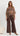 Naomi Wide Leg Linen Pants - Chocolate