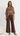 Jenna Open Knit Sequin Top - Chocolate