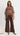 Naomi Wide Leg Linen Pants - Chocolate