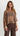 Jenna Open Knit Sequin Top - Chocolate