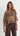 Jenna Open Knit Sequin Top - Chocolate