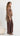 Jenna Open Knit Sequin Top - Chocolate
