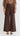 Naomi Wide Leg Linen Pants - Chocolate