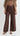 Naomi Wide Leg Linen Pants - Chocolate